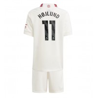 Manchester United Rasmus Hojlund #11 Tredjedraktsett Barn 2023-24 Kortermet (+ Korte bukser)
